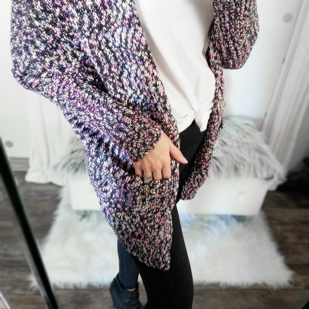 Last1️⃣Fun Dip Colorful Dolman Pocket Cardigan - Picture 9 of 12